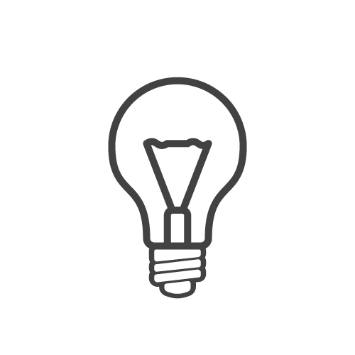Lightbulb = idea